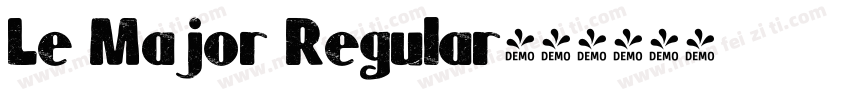 Le Major Regular字体转换